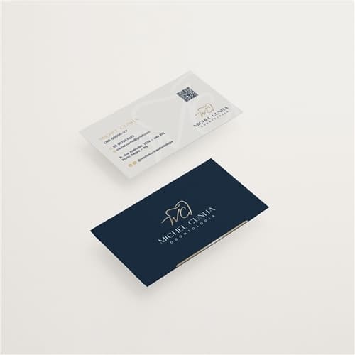 Cartão de visita design minimalista