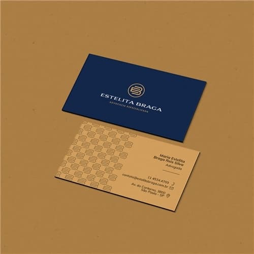 Cartão de visita design azul