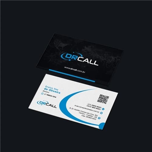 Cartão de visita design geométrico