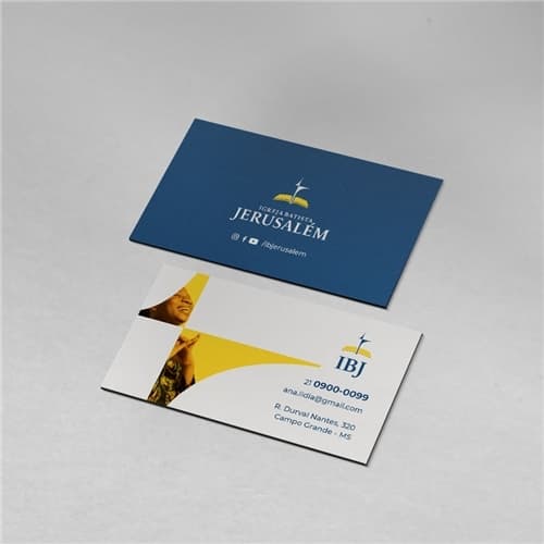 Cartão de visita design vermelho